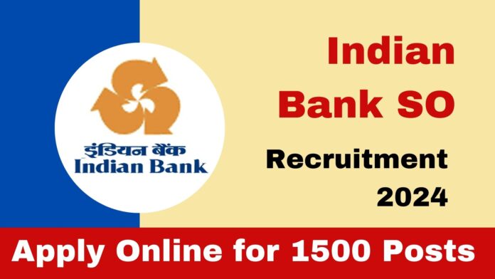 Indian Bank Recruitment 2024